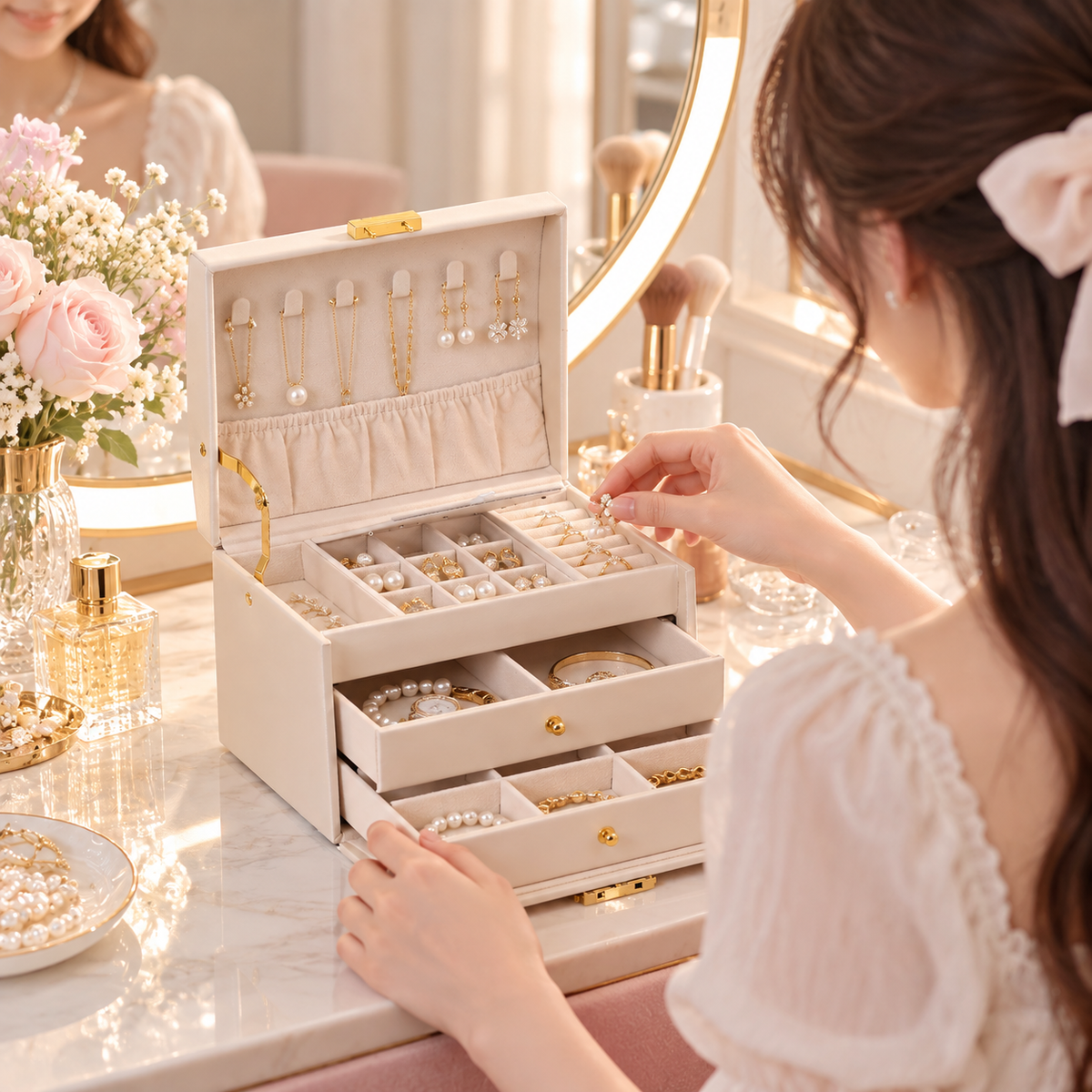 Noble 3-Layer Jewelry Box