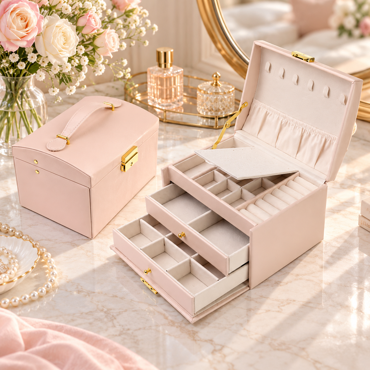 Noble 3-Layer Jewelry Box