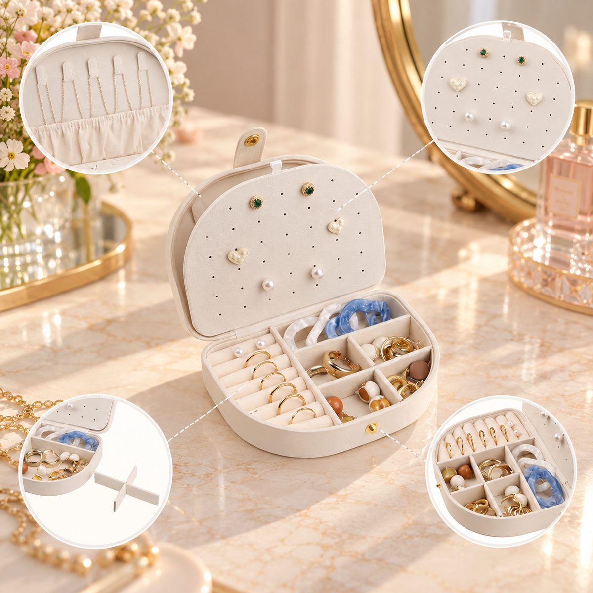 Noble Shell Jewelry Case