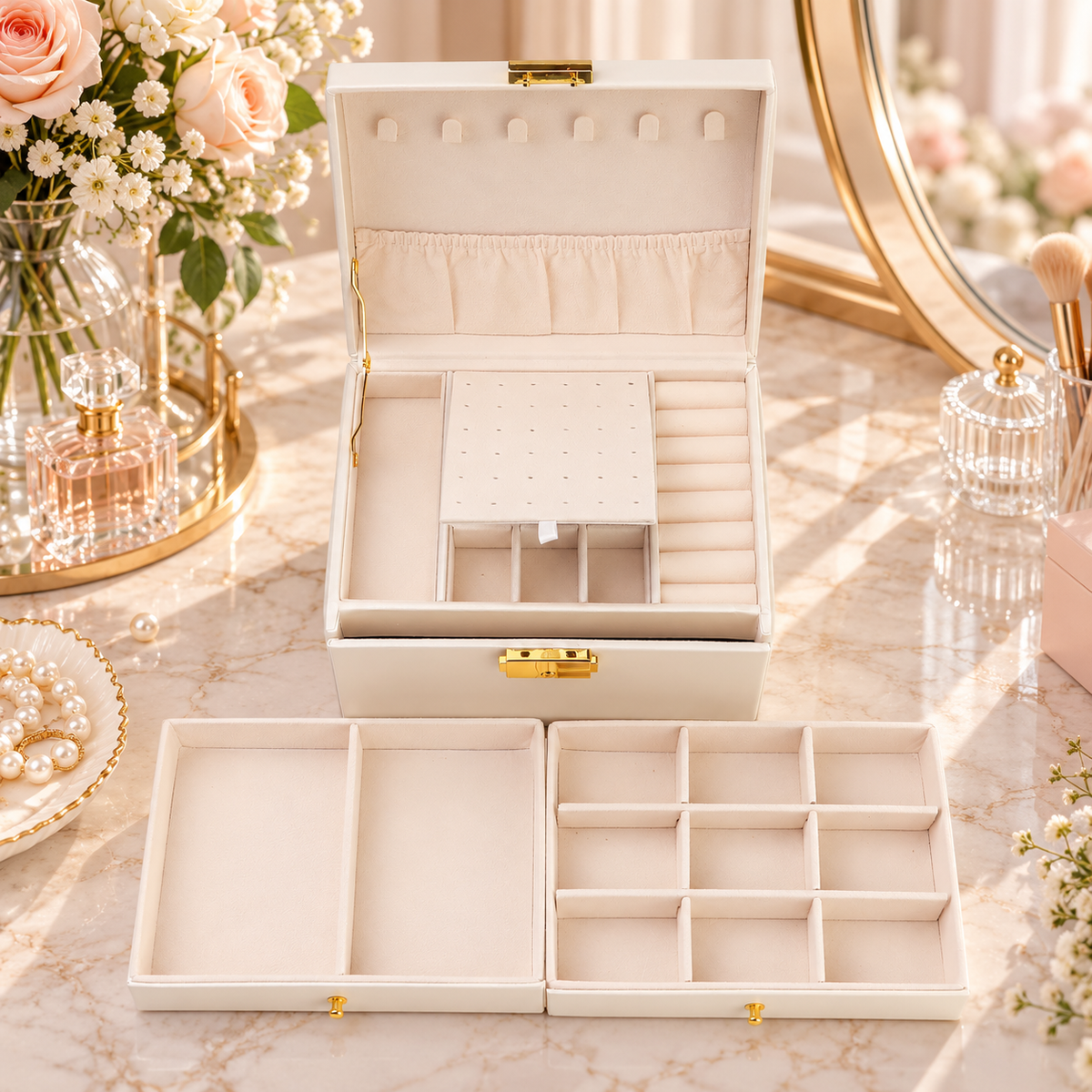 Noble 3-Layer Jewelry Box